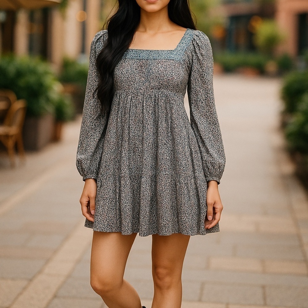 Jessica Simpson BoHo Long Sleeve Dress | SIZE XS